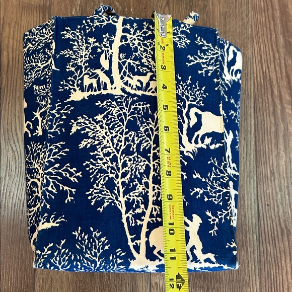 Vintage Margaret Smith Tote Bag Blue and White - Picture 14 of 16